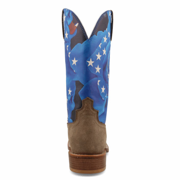 A look at the back and heel of a Twisted X Women's 11" Olivia Bennett Tech X Western Boot.
