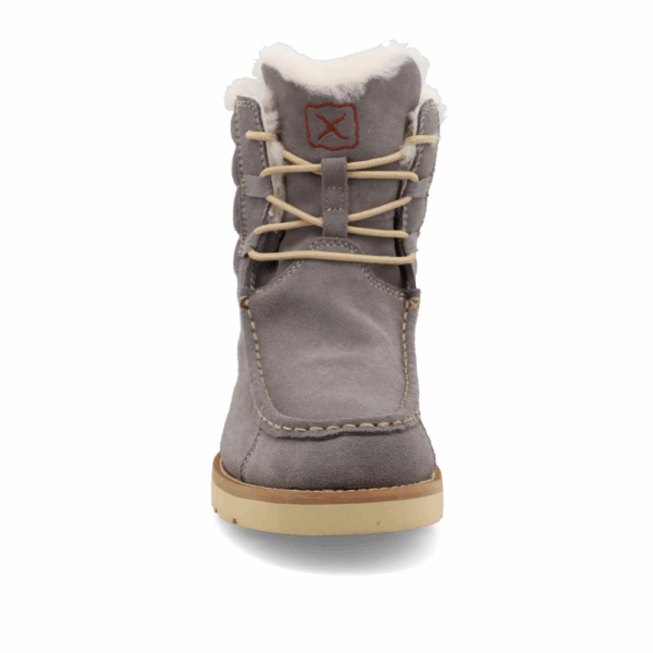 A forward-facing look at Twisted X Women's 6" Brushed Nickel Waterproof Wedge Sole Boot.