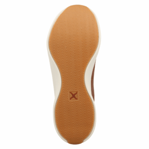 The sole of a Twisted X Women's Cowhide Multi and Brown Patina Feather X Casual Shoe.