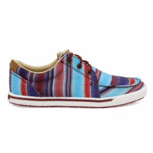 A right profile facing Twisted X Women's Multi Blue Hooey Loper Casual Shoe.