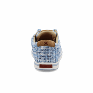 A look at the back and heel of a Twisted X Women's Multi Blue Kicks Casual Shoe.