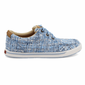 A right profile facing Twisted X Women's Multi Blue Kicks Casual Shoe.