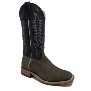 A 3/4 right turned Anderson Bean Ant Saddle Safari Elephant Men's Western Boot.
