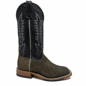 A right profile facing Anderson Bean Ant Saddle Safari Elephant Men's Western Boot.
