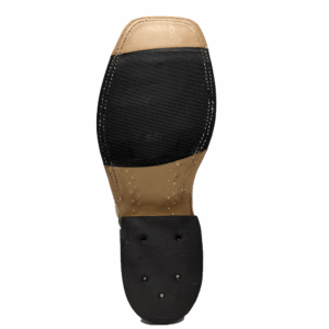 A look at the sole on a pair of Anderson Bean Antique Safari Giraffe Men's Western Boot.