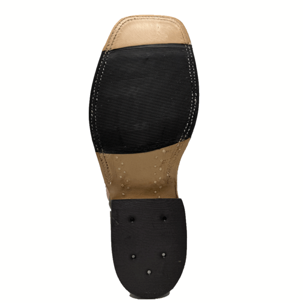 A look at the sole on a pair of Anderson Bean Antique Safari Giraffe Men's Western Boot.
