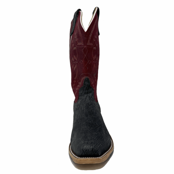 A forward facing look at an Anderson Bean Black Poseidon Men's Western Boot.