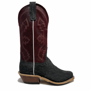 A right profile facing Anderson Bean Black Poseidon Men's Western Boot.