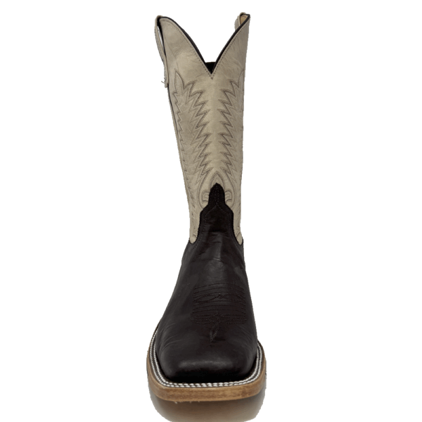 A forward-facing look at an Anderson Bean Chocolate Remuda Men's Western Boot.