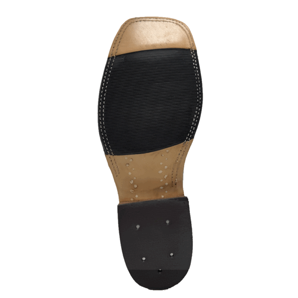 A look at the sole on a pair of Anderson Bean Chocolate Remuda Men's Western Boot.