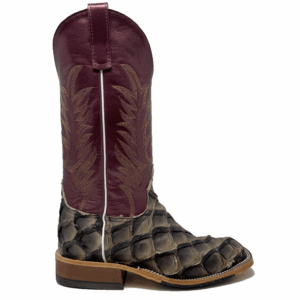 A right profile facing Anderson Bean Cocoa Puffs Big Bass Men's Western Boot.