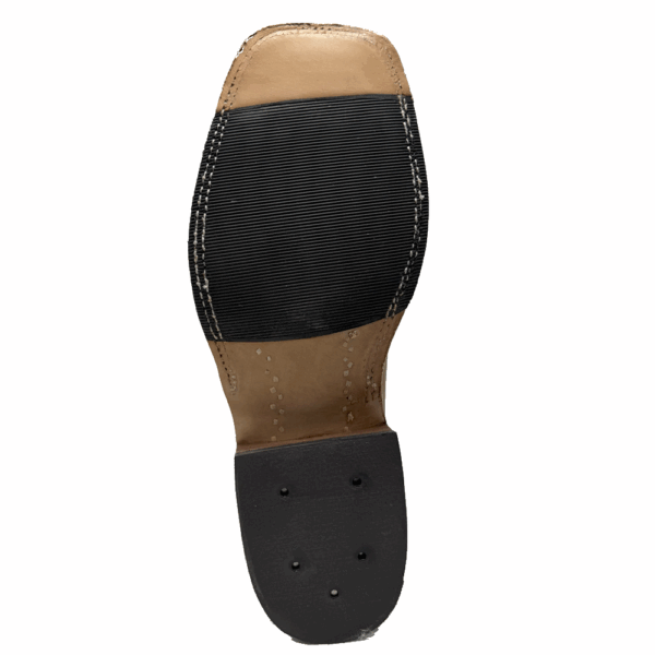 A look at the sole on a pair of Anderson Bean Dark Brown Barcelona Men's Western Boot.
