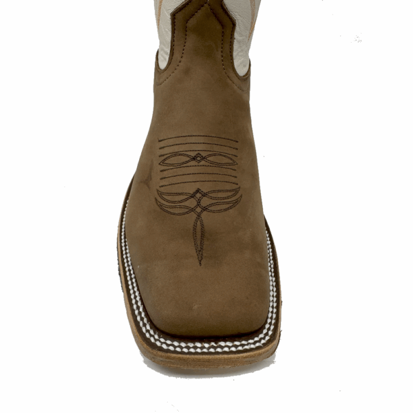A look at the toe shape of an Anderson Bean Dark Brown Barcelona Men's Western Boot.