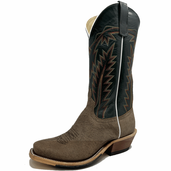 A 3/4 left turned Anderson Bean Eastwood Camel Men's Western Boot.