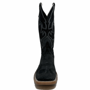A forward facing look at an Anderson Bean Grey Carpincho Men's Western Boot.