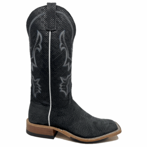 A right profile facing Anderson Bean Grey Carpincho Men's Western Boot.