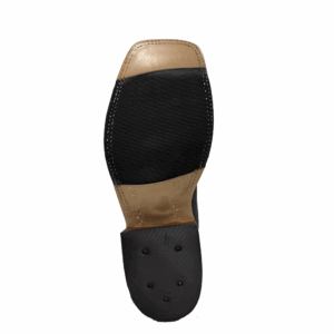 A look at the sole on a pair of Anderson Bean Grey Carpincho Men's Western Boot.