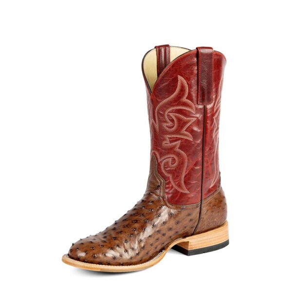 Anderson Bean Horse Power Top Hand Kango Tobac Full Quill Ostrich Men's Western Boot.