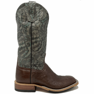 A right profile facing Anderson Bean Kango Tabac Full Quill Ostrich Men's Western Boot.
