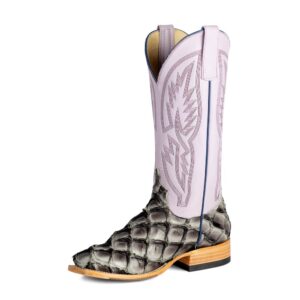 A 3/4 left turned Anderson Bean Macie Bean Top Hand Mockingbird Big Bass Women's Western Boot.