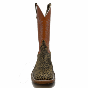 A forward facing look at an Anderson Bean Mocha Shrunken Shoulder Men's Western Boot.