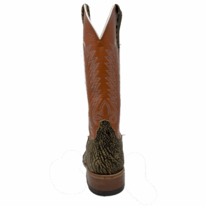 A shot of the heel of an Anderson Bean Mocha Shrunken Shoulder Men's Western Boot.