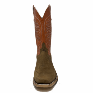 A forward facing look at an Anderson Bean Natural Brahma Bison Men's Western Boot.