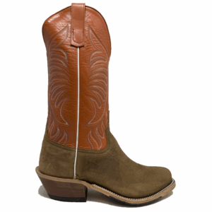 A right profile facing Anderson Bean Natural Brahma Bison Men's Western Boot.