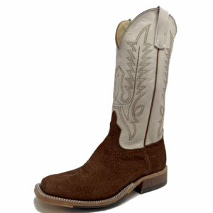 A 3/4 left turned Anderson Bean Rust Carpincho Men's Western Boot.