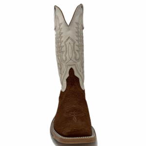 A forward facing look at an Anderson Bean Rust Carpincho Men's Western Boot.
