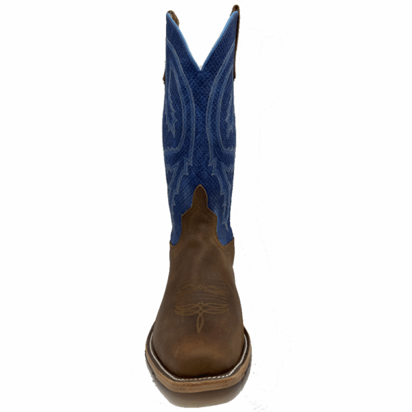 A forward facing look at an Anderson Bean Saddle Elk Butt Men's Western Boot.