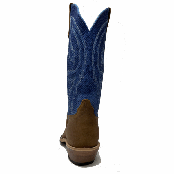 A shot of the heel of an Anderson Bean Saddle Elk Butt Men's Western Boot.