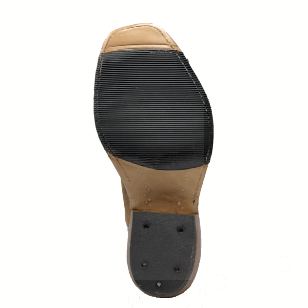 A look at the sole on a pair of Anderson Bean Saddle Elk Butt Men's Western Boot.