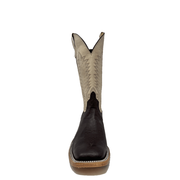 A forward-facing look at an Anderson Bean Sand Angry Elk Men's Western Boot.