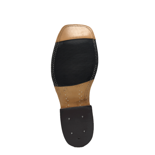 A look at the sole on a pair of Anderson Bean Sand Angry Elk Men's Western Boot.