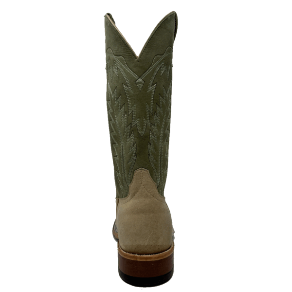 A shot of the heel of an Anderson Bean Tan Sinsation Men's Western Boot.
