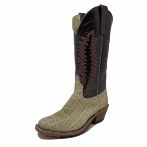 A 3/4 left turned Anderson Bean Umber Bruciato Elephant Men's Western Boot.