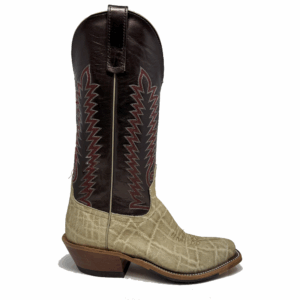 A right profile facing Anderson Bean Umber Bruciato Elephant Men's Western Boot.