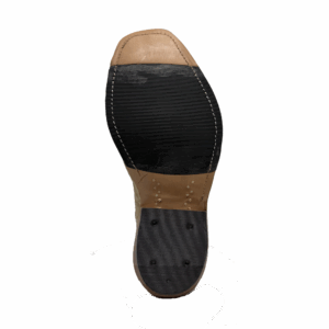 A look at the sole on a pair of Anderson Bean Umber Bruciato Elephant Men's Western Boot.
