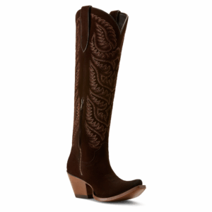 A 3/4 turned Ariat Laramie X Toe Western Boot.