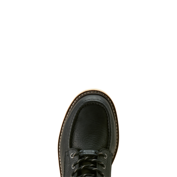 A look at the toe shape of an Ariat Rebar Lift 6" Waterproof Composite Toe Work Boot.