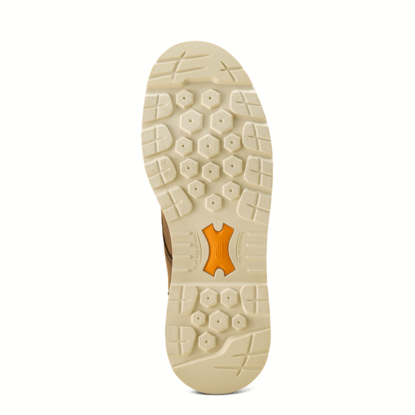 A look at the sole of an Ariat Rebar Lift Chukka MetGuard Composite Toe Work Boot.