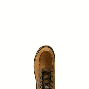 A look at the toe shape of an Ariat Rebar Lift Chukka MetGuard Composite Toe Work Boot.