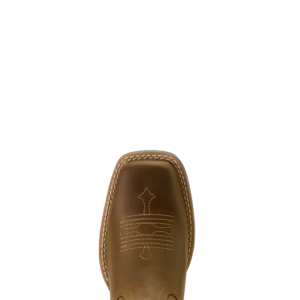 A look at the toe shape of an Ariat Tombstone Wide Square Toe Kid's Western Boot.