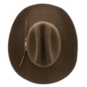 A look at the crown of a Charlie 1 Horse Songbird Felt Western Hat.