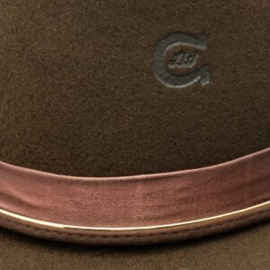 A closeup look at the hatband on a Charlie 1 Horse Songbird Felt Western Hat.
