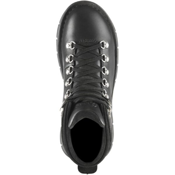 A bird's eye view of a Danner Women's Eastwood Black Waterproof Hiking Boot.