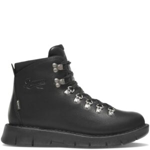 A right profile facing Danner Women's Eastwood Black Waterproof Hiking Boot.