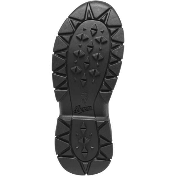 The sole of a Danner Women's Eastwood Black Waterproof Hiking Boot.