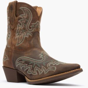 A 3/4 right turned Durango Women's Shyloh Driftwood Pony Boot.